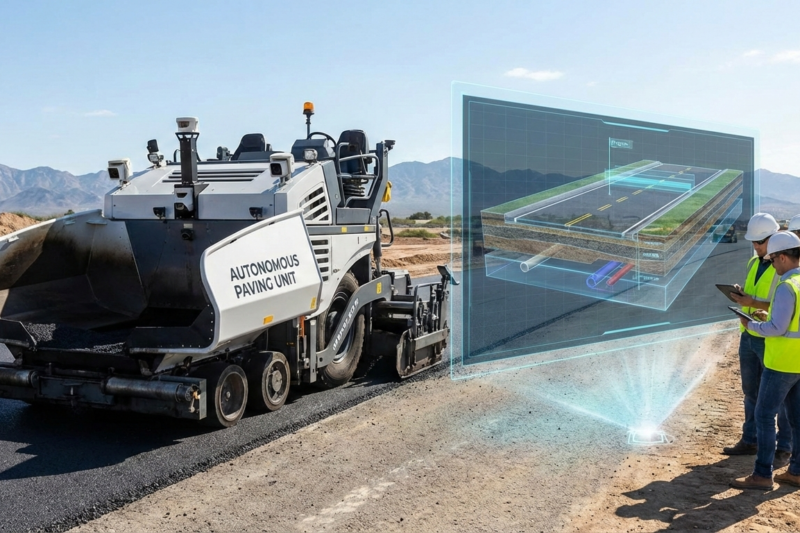 Inside the Rise of Autonomous Asphalt Pavers